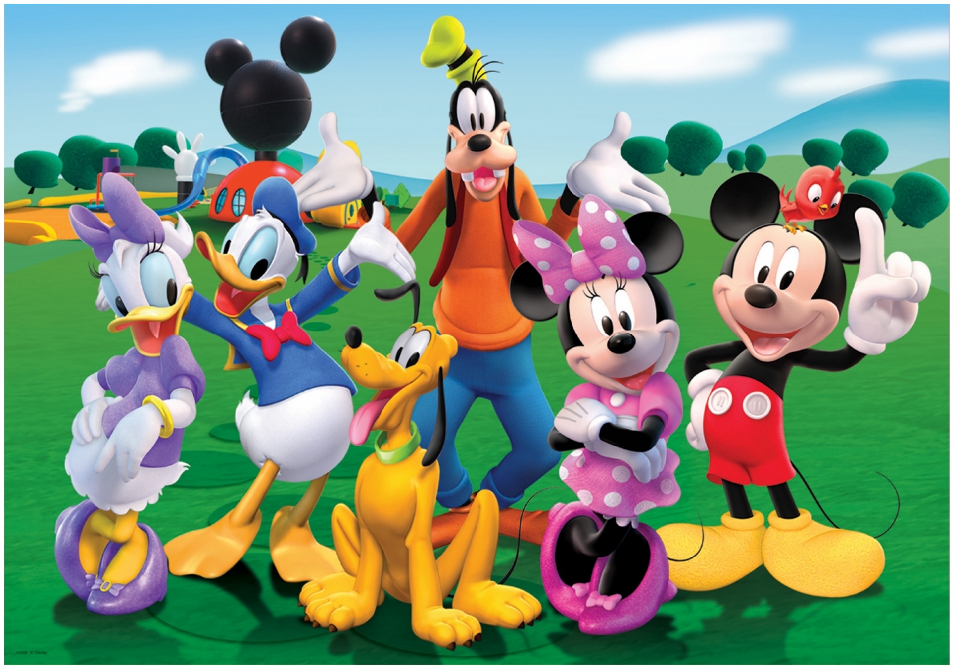 Disney Mickey Mouse Playing Wallpaper